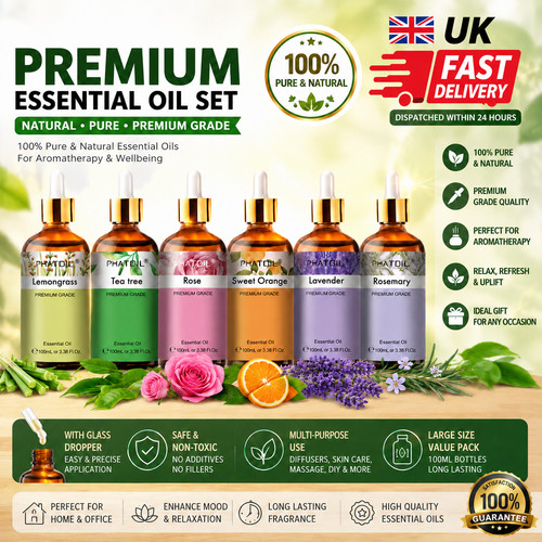 100 pure natural essential - 100%, &