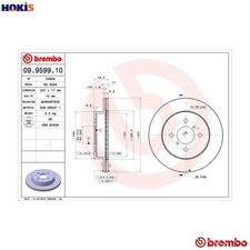 2x BRAKE DISC 09.9599.10 FOR