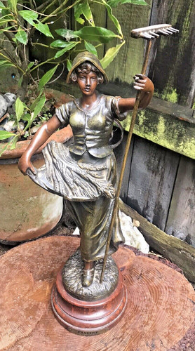 Antique french bronzed spelter - french,