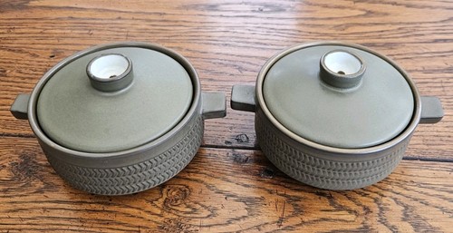 Denby chevron bowls with - 2x,