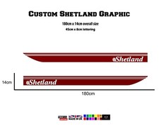 180cm Shetland Boats Graphic -