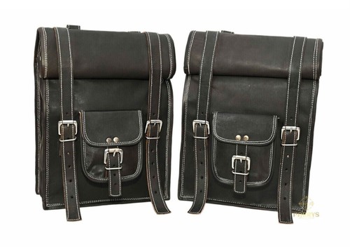 Bag leather motorcycle - leather, saddle