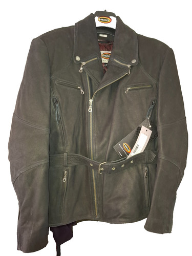 Motorbike leather jacket held - motorbike,