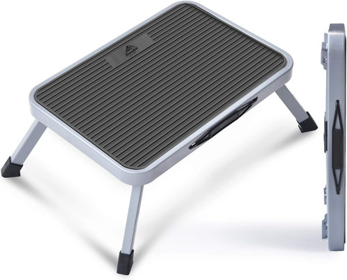 Single folding caravan step - single,