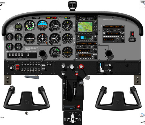Cessna 172 cockpit poster - 172,