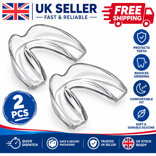 2pcs dental mouth guard - dental, clear
