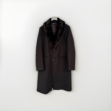 Zara Men’s Black Detachable Collar Coat - Size L - Used Once - 9.5/10