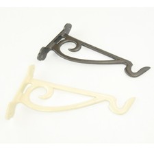 Vintage Antique Cast Iron Garden Hanging Basket Bracket Hook Wall Support Ornate