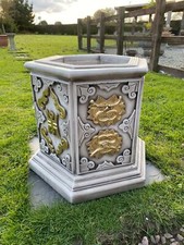 VERY LARGE JAPANESE GARDEN BONSAI PLANTER POT  KOI