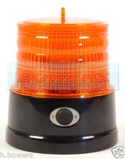 BRITAX B364 BATTERY POWERED PORTABLE MAGNETIC AMBER LED FLASHING ROTATING BEACON
