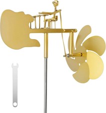 Metal Wind Spinner Metal Drummer Windmill Statue for Yard Art Lawn Garden Decor