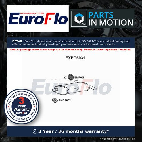 Exhaust back rear - back, box
