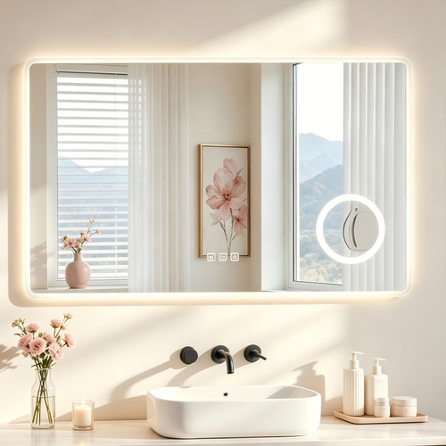 Large bathroom mirror - mirror, with