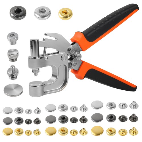 Leather snap fasteners - fasteners, kit
