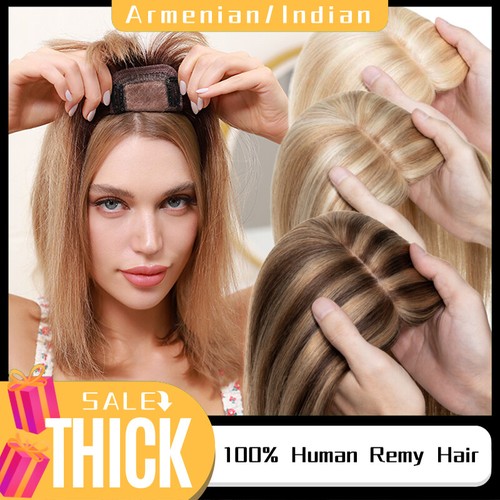 Women remy human - hair, topper