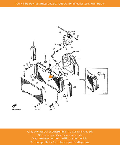 Yamaha washer 92907 - washer,, oem