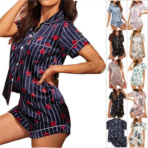 Womens satin pyjamas ladies - satin,