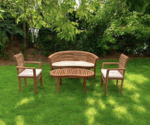 Teak banana curved garden - banana,