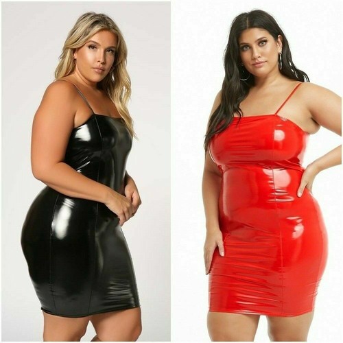 Plus size women slinky leather - women,