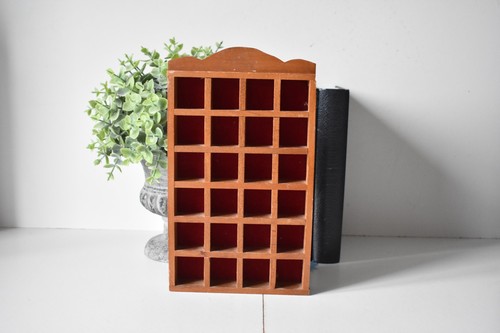 Vintage wooden thimble display - vintage,