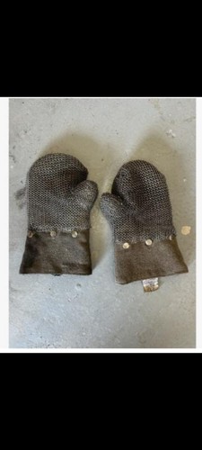 Chain mail gloves for hot - mail,