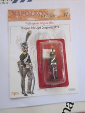 Del Prado NAPOLEON AT WAR No.77 Trooper, 5th Light Dra, 1815. Unopened & Booklet