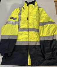 HAZTEC® Safety Hi Vis Jacket Size Large Flame Retardant Water Proof Anti Static