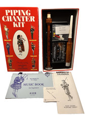 Scottish Bagpipes of Caledonia Piping Chanter Kit - complete w/reeds + lessons