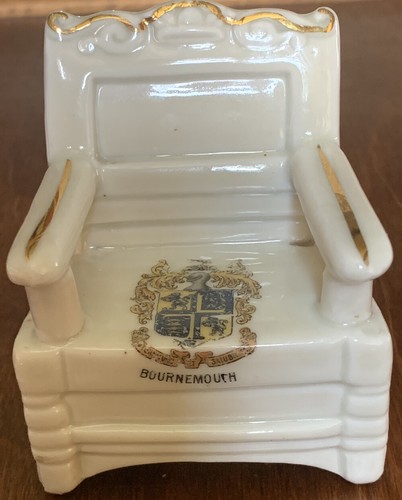 Vintage crested china chair - vintage,