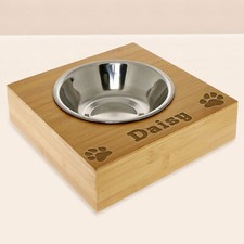 Personalised Wooden Pet Bowl