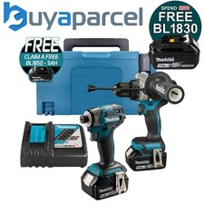 Makita 18V DLX2549TJ Lithium Brushless Kit DHP492 Drill + DTD173 Impact 5.0ah