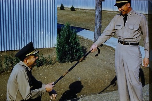 1950s two military officers - military,