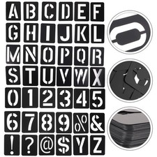  1 Set of Plastic Wall Stencils Painting Alphabet Letters Stencils Alphabet Wall