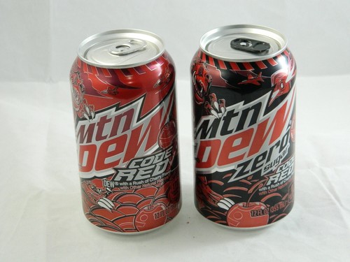 Mountain dew code red zero - red, &