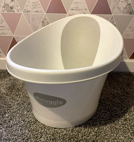 Shnuggle baby bath tub - shnuggle, white