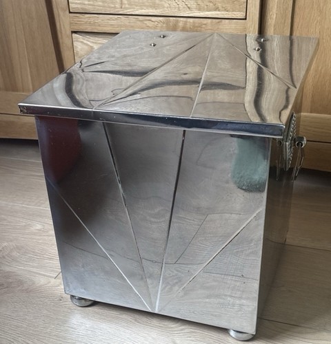 Antique art deco coal scuttle - antique,