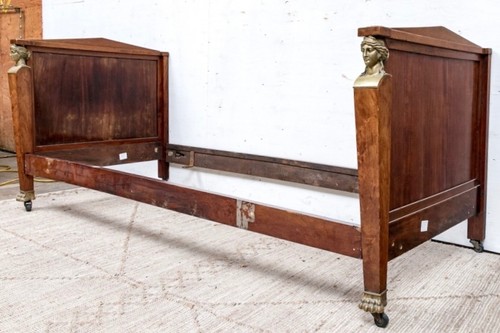 Antique french empire burl - french,
