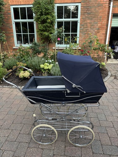 Vintage navy blue silver - blue, cross