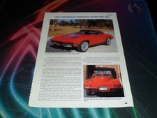 Original 1963 Chevrolet Corvette Sting Ray Z06 1964 Impala SS 409 write-up
