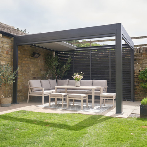 Metal garden corner sofa set - garden,