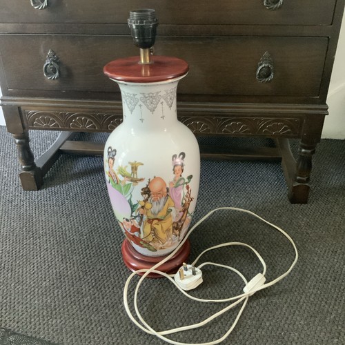 Chinese ceramic table - ceramic, lamp