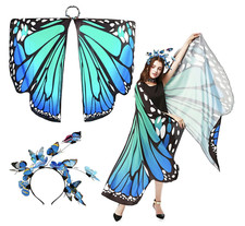 New Adult Butterfly Wings Cape Fancy Dress Up Butterfly Fairy Wings Butterfly