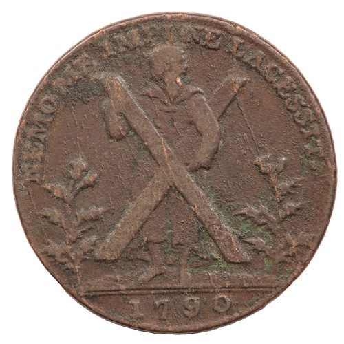 1790 edinburgh halfpenny - 1790,