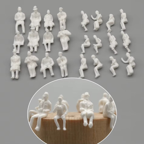 Seated model railway sitting - seated,