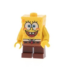 1X Lego Minifigure SpongeBob SquarePants Yellow Face "I'm Ready" 3827 BOB001