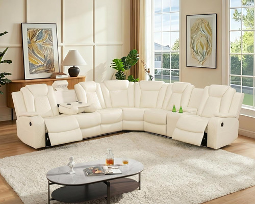 Power recliner sectional sofa - power,
