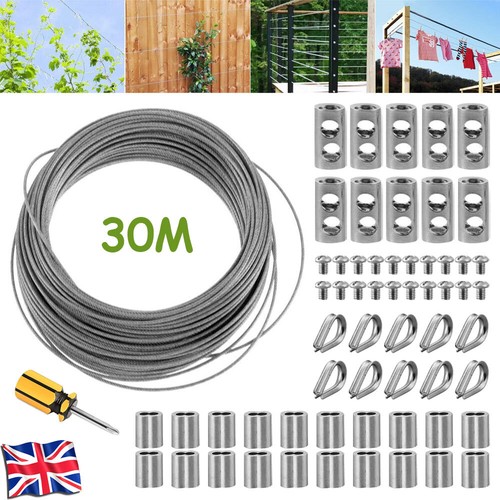 30m cable railing garden - garden, wire