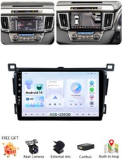 8GB+256GB For Toyota RAV4 RHD 2013-2018 Car Stereo Radio GPS Sat Nav Android 14
