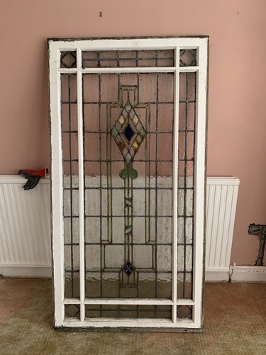 Original vintage stained glass - vintage,