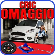 Ruotino Di Scorta 15" 4 Fori Ford Fiesta Kit Cric Crick DOT2025 Emerg. Strad.